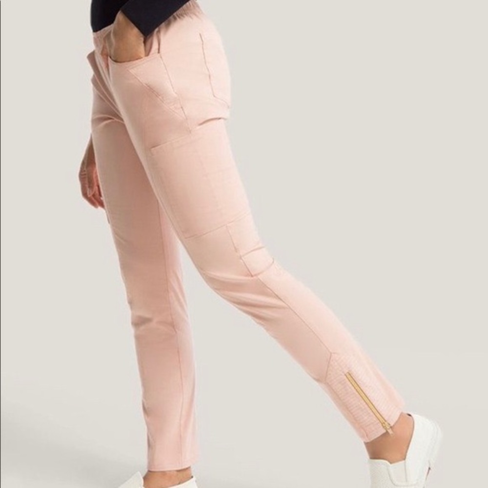 Jaanuu Blush Pink Moto Pants